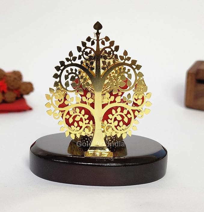 Gold Art India Lord Ganesha Idol Kalpavruksh Tree Ganesh Idol for Home Entrance Ganesh Ji
