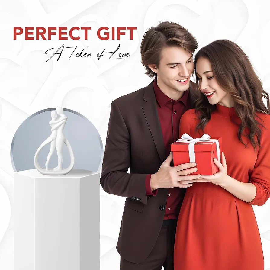 Ekhasa Nostrae Resin Cute Couples Show Pieces White Couple