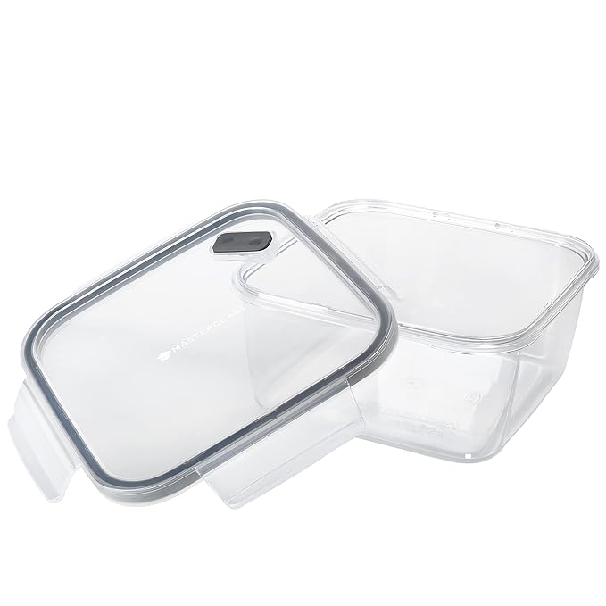 MasterClass Premium Eco-Snap Recycled Plastic Airtight Food Storage Container with Lid - 150 gms