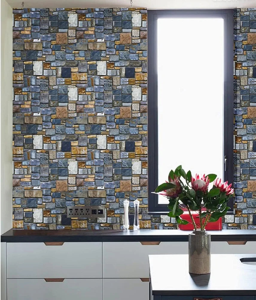 Jaamso Royals Brick Stone Wall Papers for Home Design 5