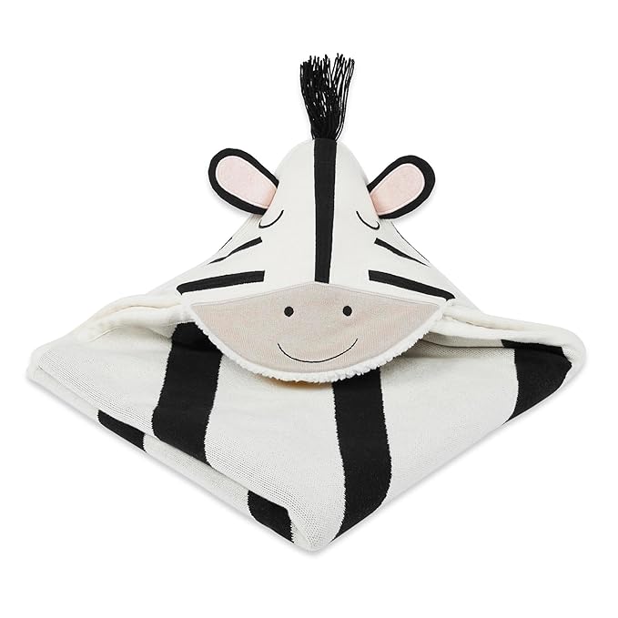 Haus and Kinder Hoodie Blanket Oversized Zooro Baby Hooded Sherpa Blanket