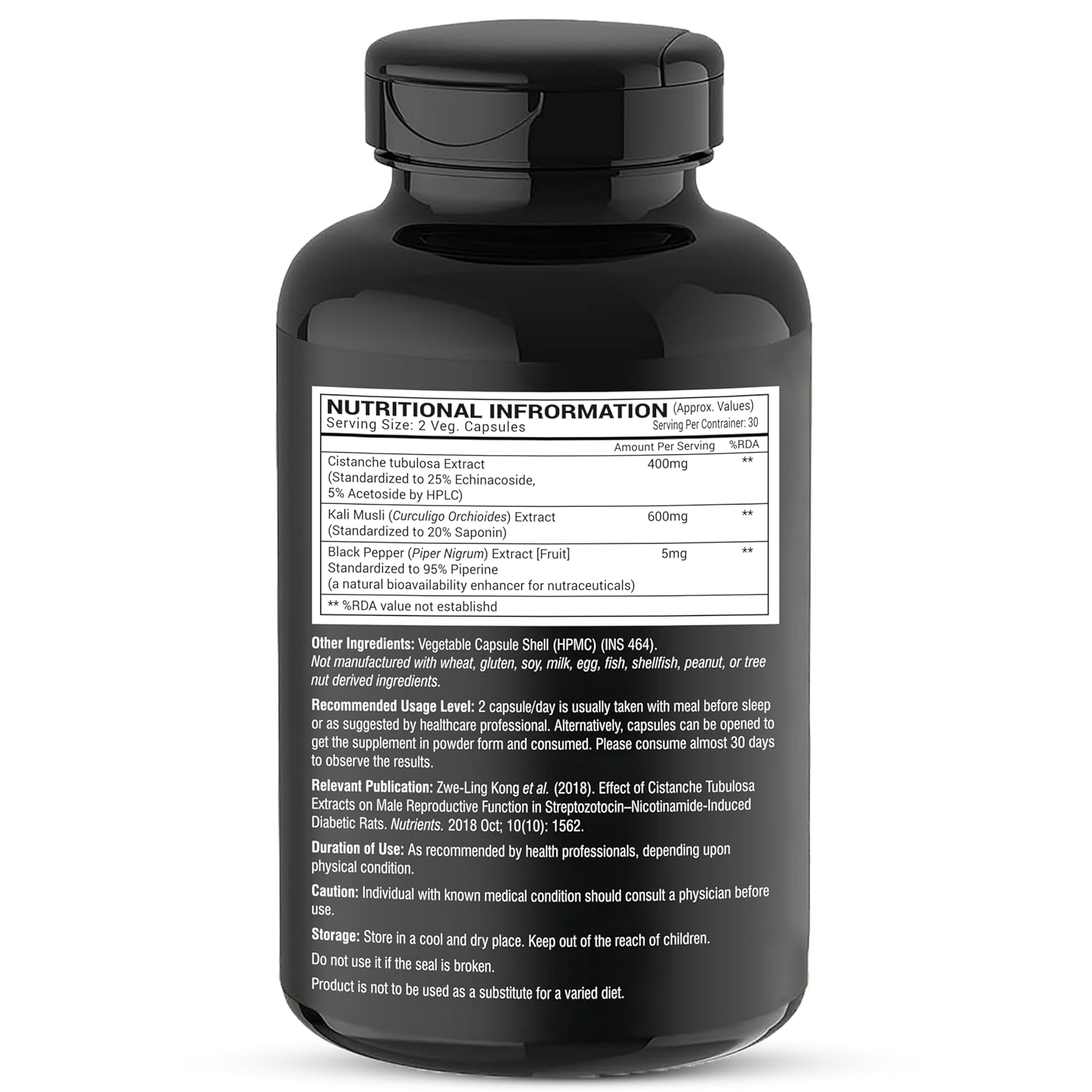 Greendorse Organic Cistanche Tubulosa - 60 Caps