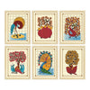 ArtX Paper Indian Gond Art Paintings with Frame Multicolor Gond-SO6-01 Set of 6