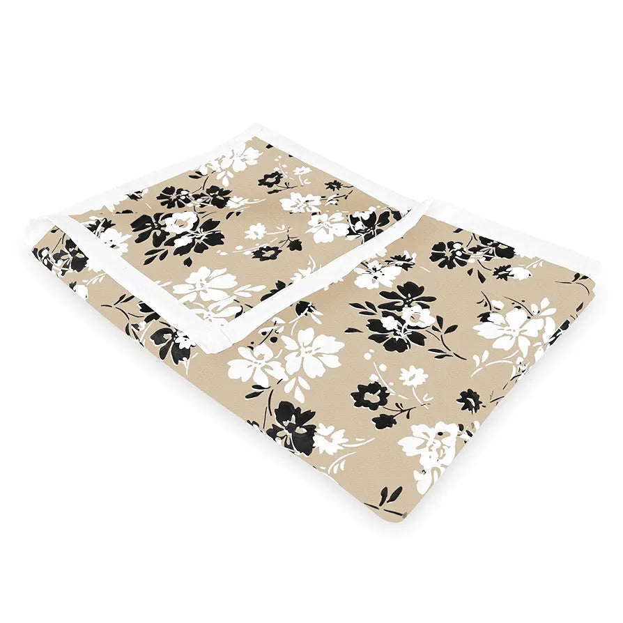 Divine Casa 100% Cotton Double Bed Dohar Lightweight & Breathable AC Blanket Colour Ivory & Sunflower Yellow