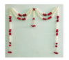 Artificial Jasmine and Roses Door Toran Double Line with Clustered/tassle stings