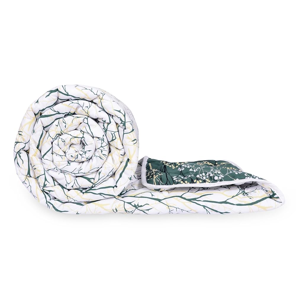 Divine Casa 120 GSM Microfiber Single Bed Comforter Soft & Lightweight Reversible AC Blanket Colour Beetle Grey