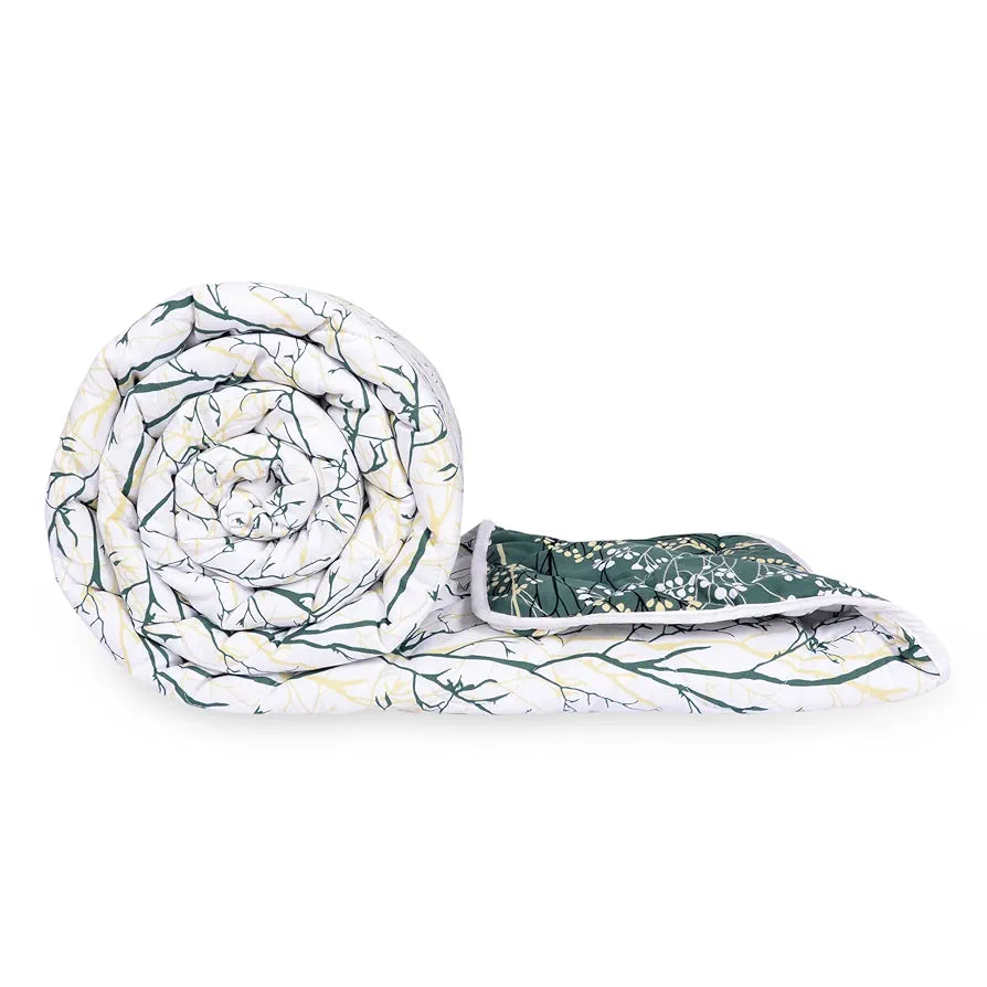 Divine Casa 150 GSM Microfiber Reversible Double Bed Comforter Size 254 x 230 cm Ultra Soft Lightweight All-Season Blanket Colour Beetle Grey