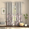 Urban Space Digital Printed Blackout Curtains for Door Bedroom Room Darkening Blackout Kids Decorative Curtains Winter Crocus Pink