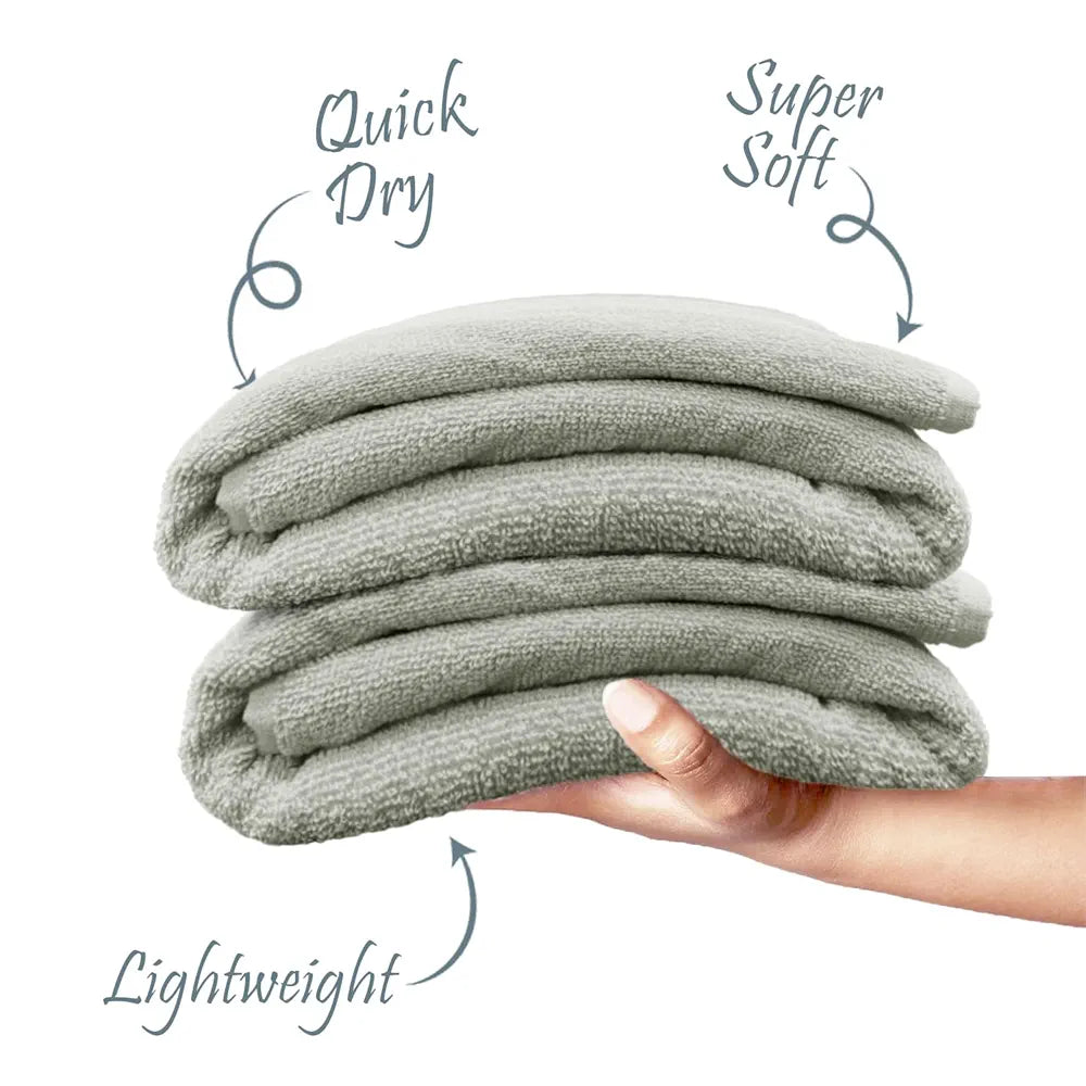 Luxe Home Cotton Bath Towel 450 GSM Quick Dry Large Size Bathroom Towels Colour Grey