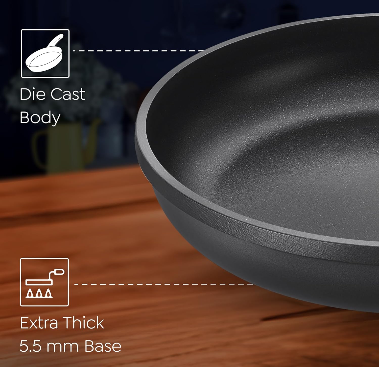 Prestige Omega Die-Cast Plus Aluminium Non-Stick Fry Pan 20 cm