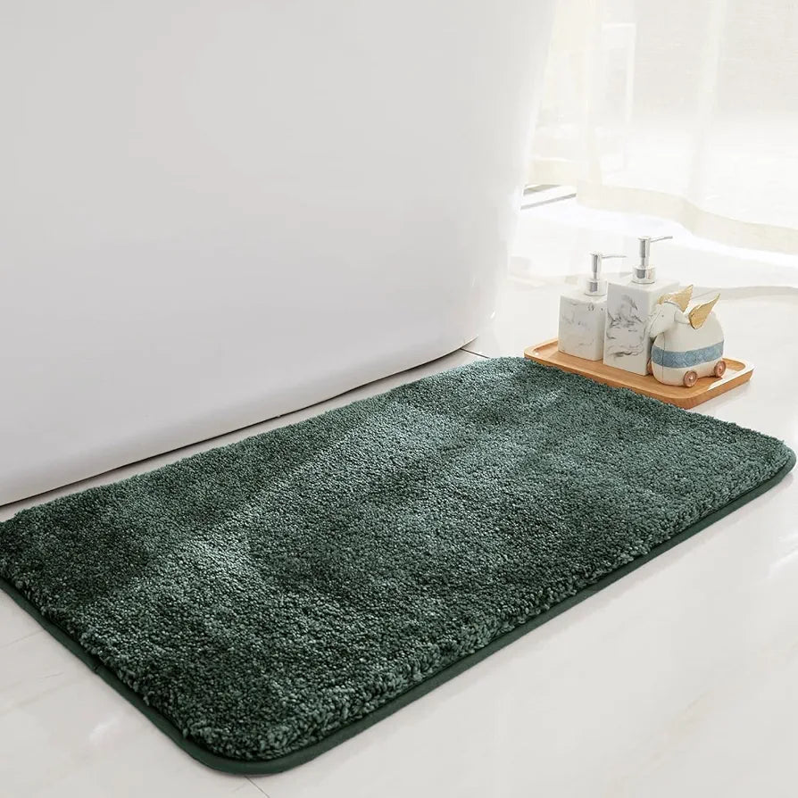 Luxe Home International Microfibre Rectangular Bath mat Super Soft Anti Skid Newman Mats For Bathroom Colour Taupe