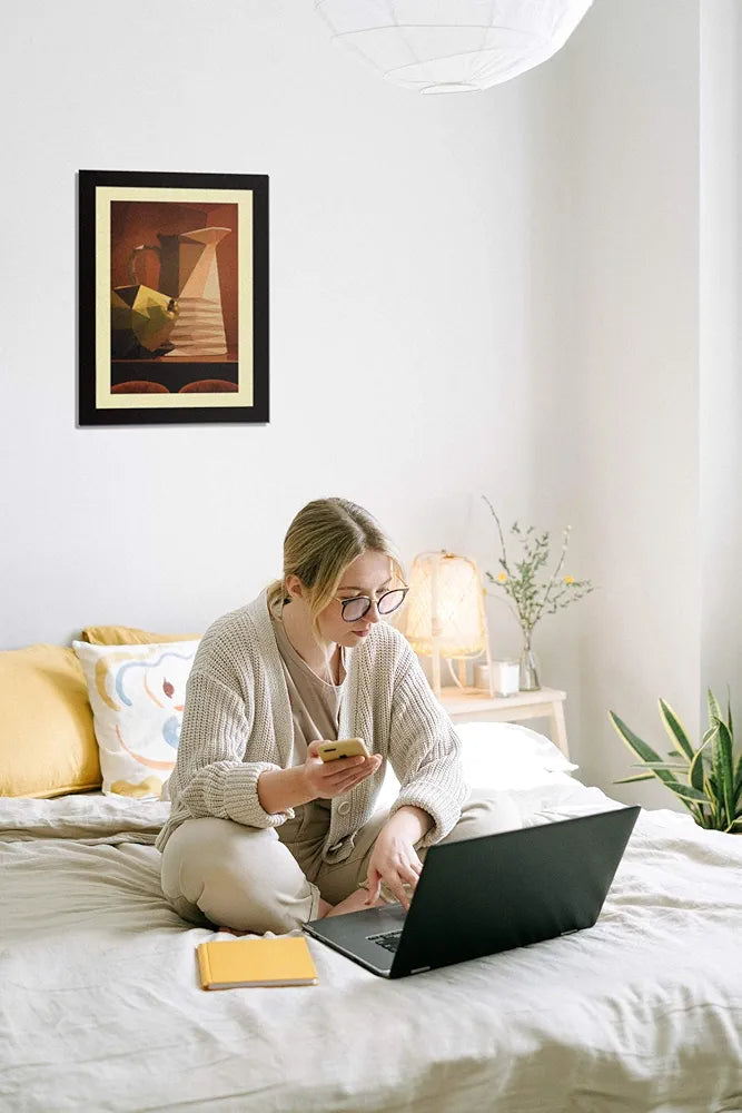 ArtX Paper Premium Abstract Kitchen Wall Art Painting Multicolor Abstract