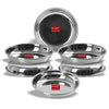 Sumeet Stainless Steel Heavy Gauge Small Halwa Plates 14.5cm Dia Set of 6pc