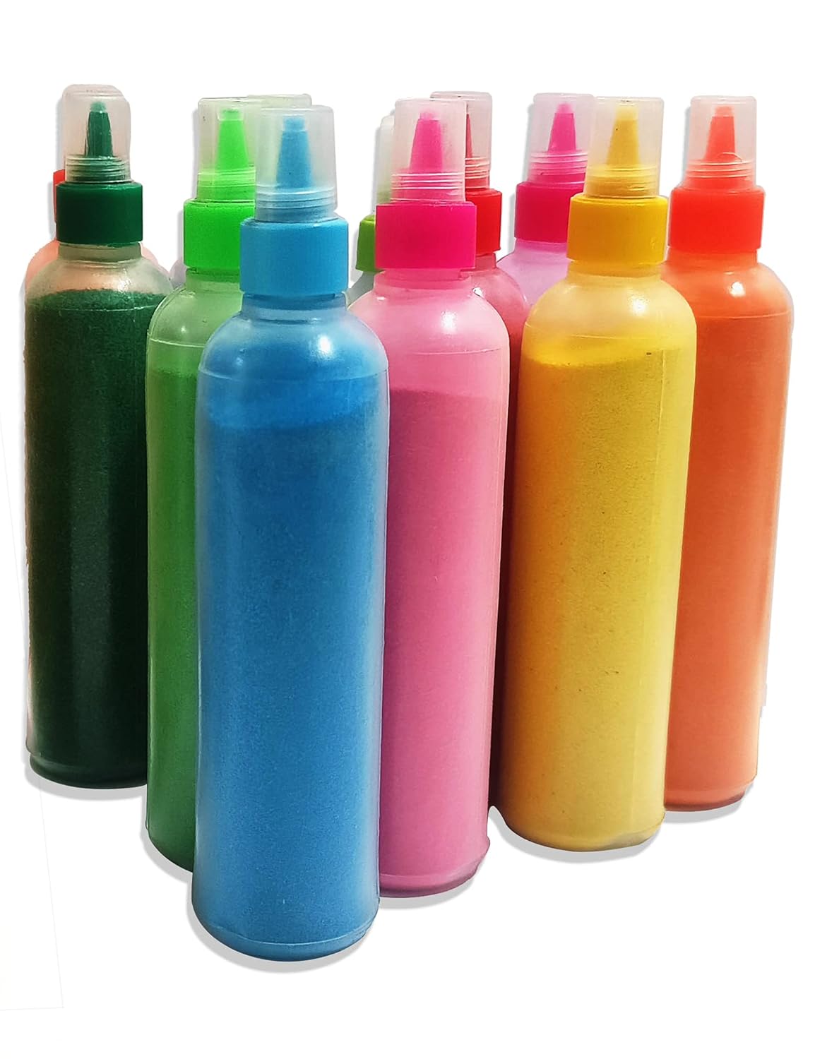 CraftVatika 12 Rangoli Colour Powder Tube Kit Diwali Decoration Items