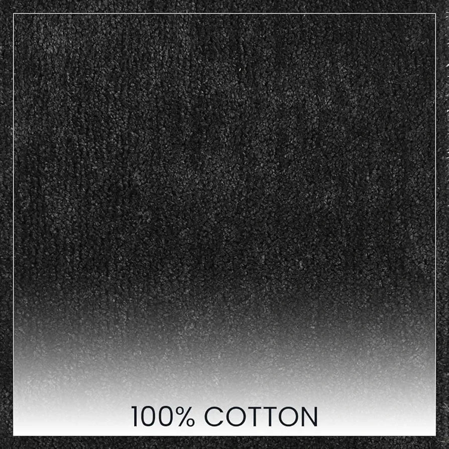 Sashaa World Microfiber Bathmat Colour Charcoal (Pack of 2)