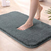 Luxe Home International Microfiber Luxe Home Bath Mat Rectangular Colour Grey
