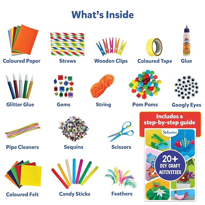 Skillmatics Ultimate Art & Craft Activity Kit Art & Craft Supplies Diy Creative Activity