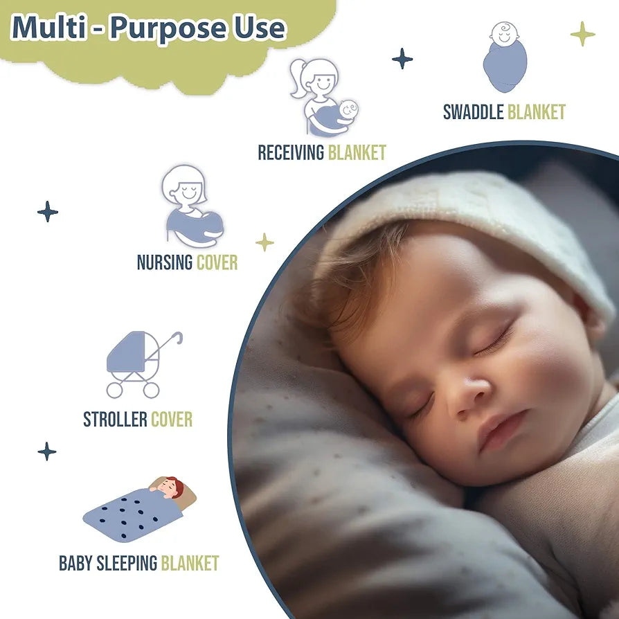 Divine Casa 120 GSM Microfiber Reversible Kids Single Bed Comforter Ultra-Soft Toddler Blanket Colour Celestial Blue