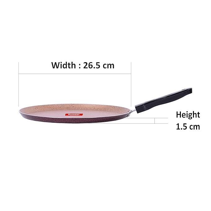 Sumeet Nonstick Aluminium Tawa 26.5 cm Peach