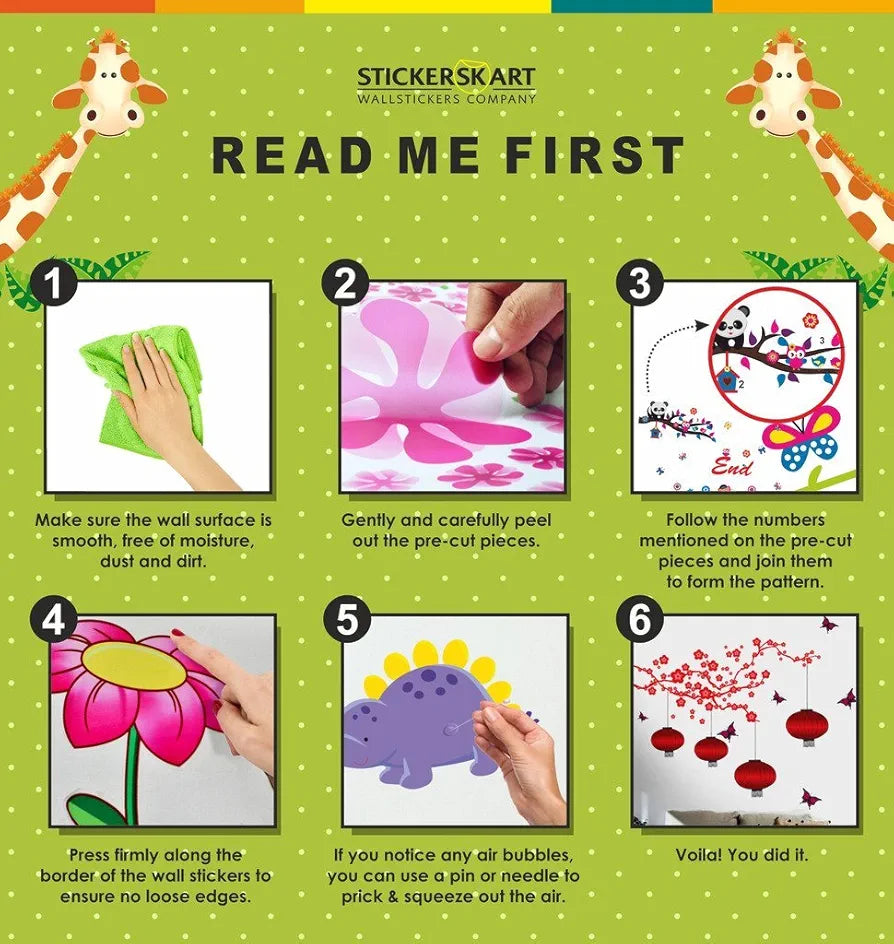 Decals Design Humming Birds and Blossoms Wall Sticker