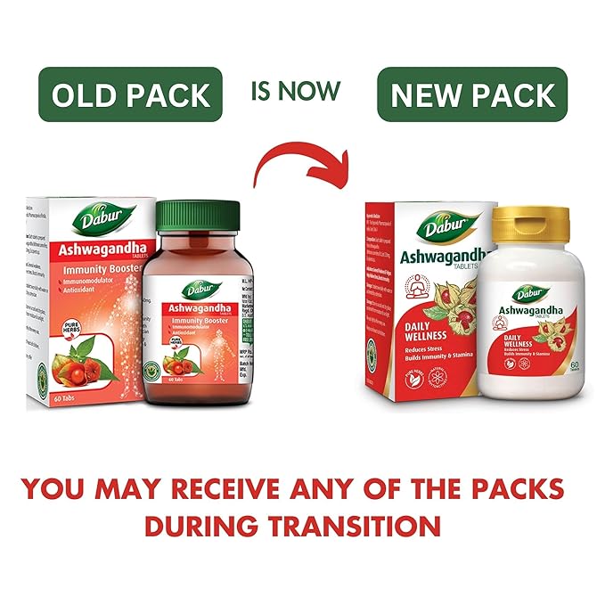 Dabur Ashwagandha Tablets - 60 Tabs
