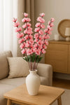 Artificial Cherry Blossom Flower Bunch Pink Faux Silk Flower Stick for Vase 55 cm Reusable Realistic Flowers Babypink