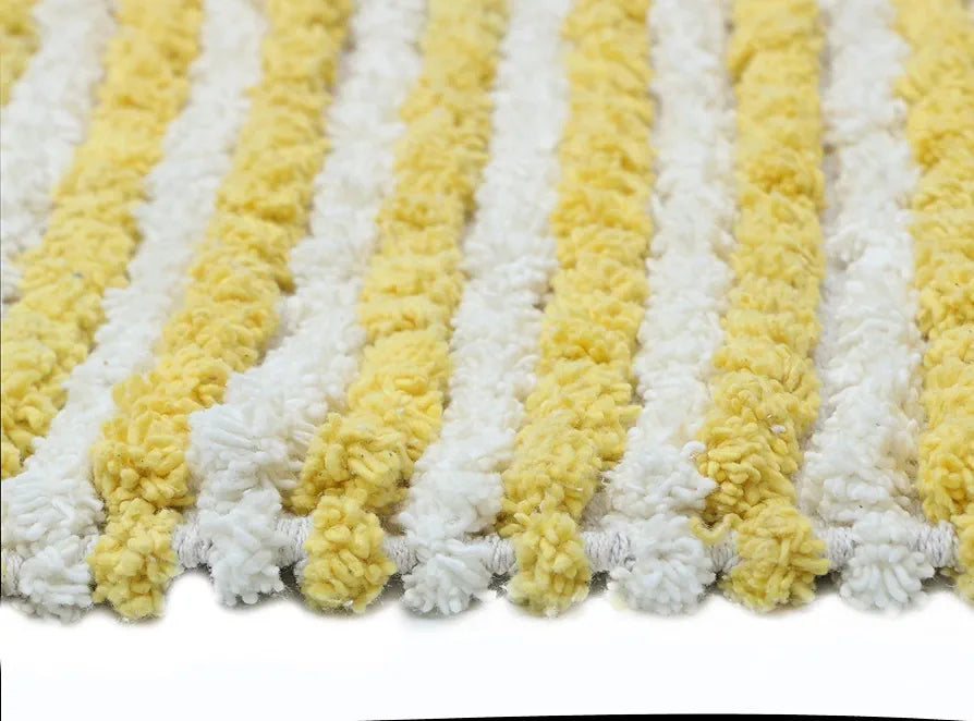 The Home Talk Luxury Chenille Round Bathmats Non-Slip Anti-Skid