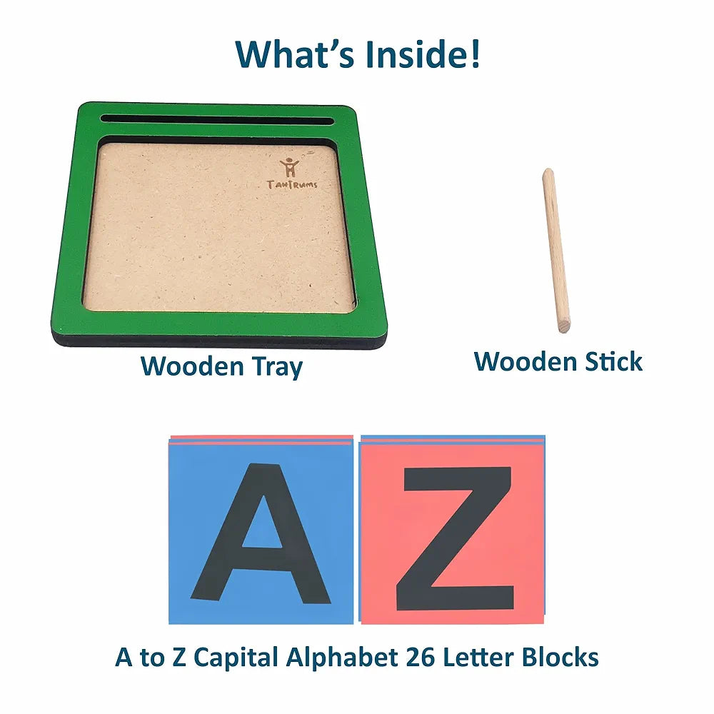 Tantrums Coloured Sand Paper with Tray | Learning Fun Education Puzzle Learning Aid for Kids  