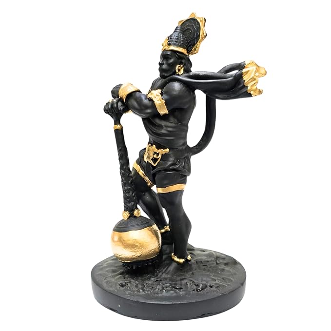 Gold Art India Hanuman ji Idol for car Dashboard Bahubali Hanumanji Murti for Gift