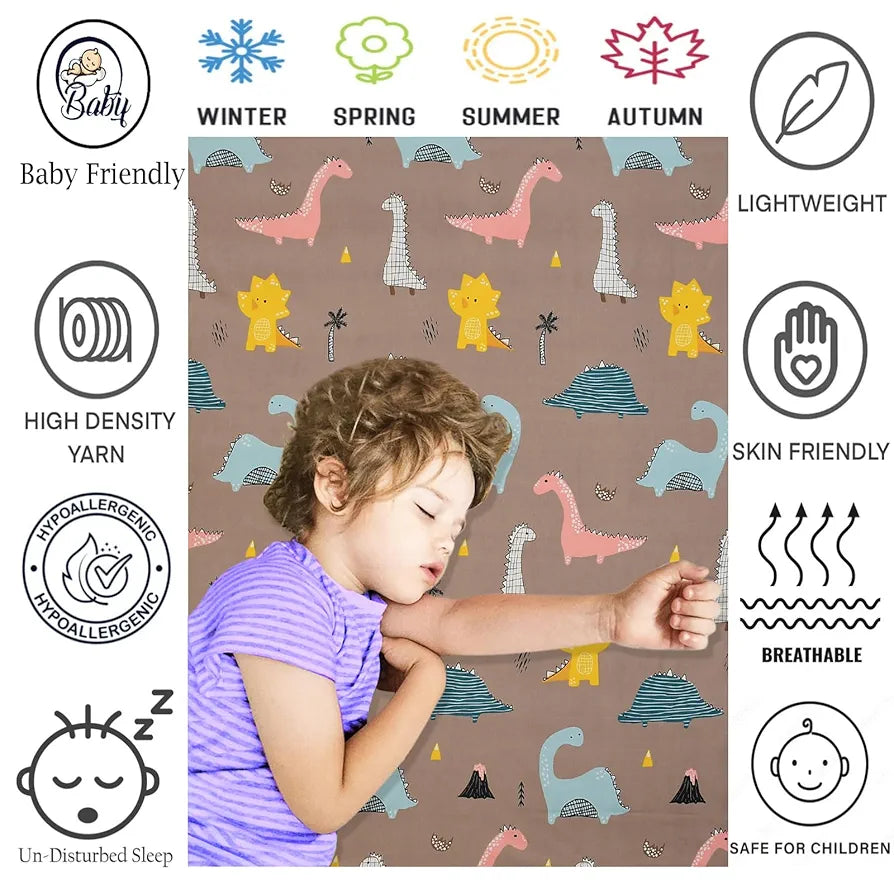 Fresh From Loom Bedsheet for Kids with 2 Pillow Cover Soft Skin Friendly Anti Fade 144 TC Rosy