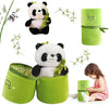 Kidology Panda Stuffed Animal Bamboo Panda Pillow Stuffed Panda Bear Green