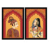 ArtX Traditional Bani Thani and Banna Painting Multicolor Indian Set of 2