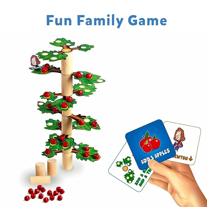 Skillmatics Educational Game Newton's Tree Balancing Stacking Strategy and Skill Building Game