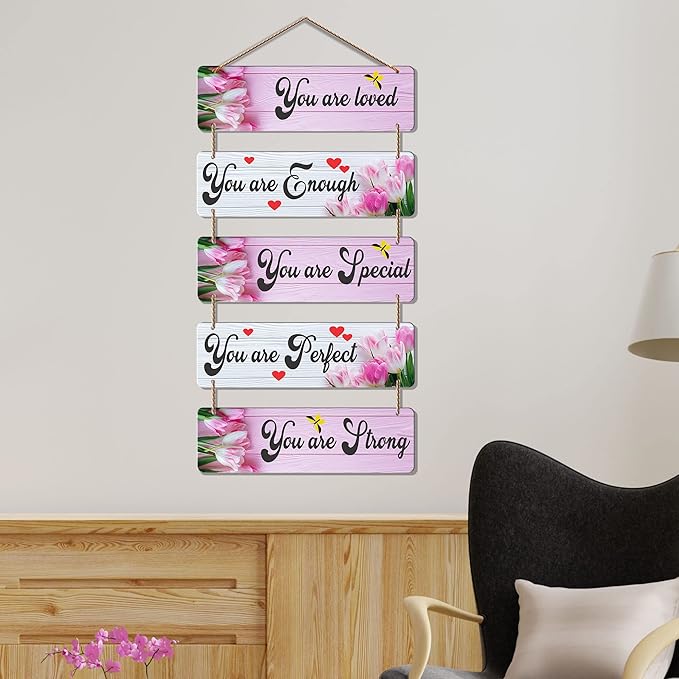 Artvibes Welcome Home Quote Decorative Wall Art Mdf Wooden Wall Hanger for Living Room