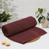 Luxe Home Cotton Bath Towel 450 GSM Quick Dry Large Size Bathroom Towels Colour Wine