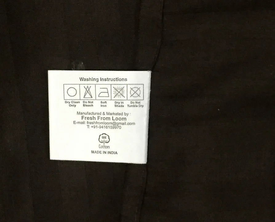 Fresh From Loom Soft Skin Safe Breathable King Size Flat Bedsheets Double Bedsheet Set with 2 Pillow Covers Coffee