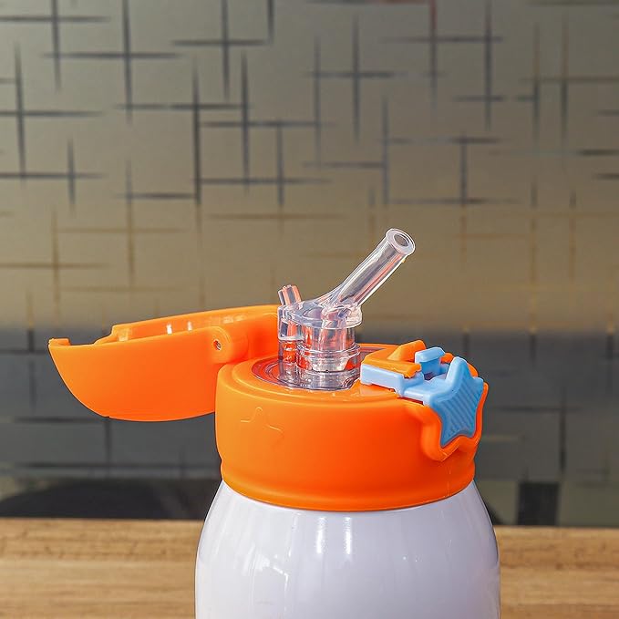 Femora Kids Elk Design Hot & Cold Thermosteel Water Bottle for Kids - 380 gms