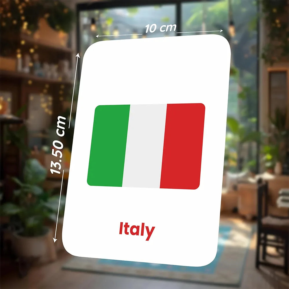 SPARTAN KIDS World Country Flags  Flash Cards for Kids Creative_Thinking | 27 Early Learning Flash Cards Easy & Fun Way of Learning 1 Year to 6 Years Babies
