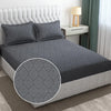 Fresh From Loom Microfiber King Size Bedsheet Hypoallergenic Bed Sheets with 2 Pillow Covers Grey Damas
