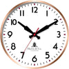 Harris & Co. Clockmasters Rosegold Metal Frame Silent Sweep Noiseless Technology Analog Wall Clock  Model - Coventry Street