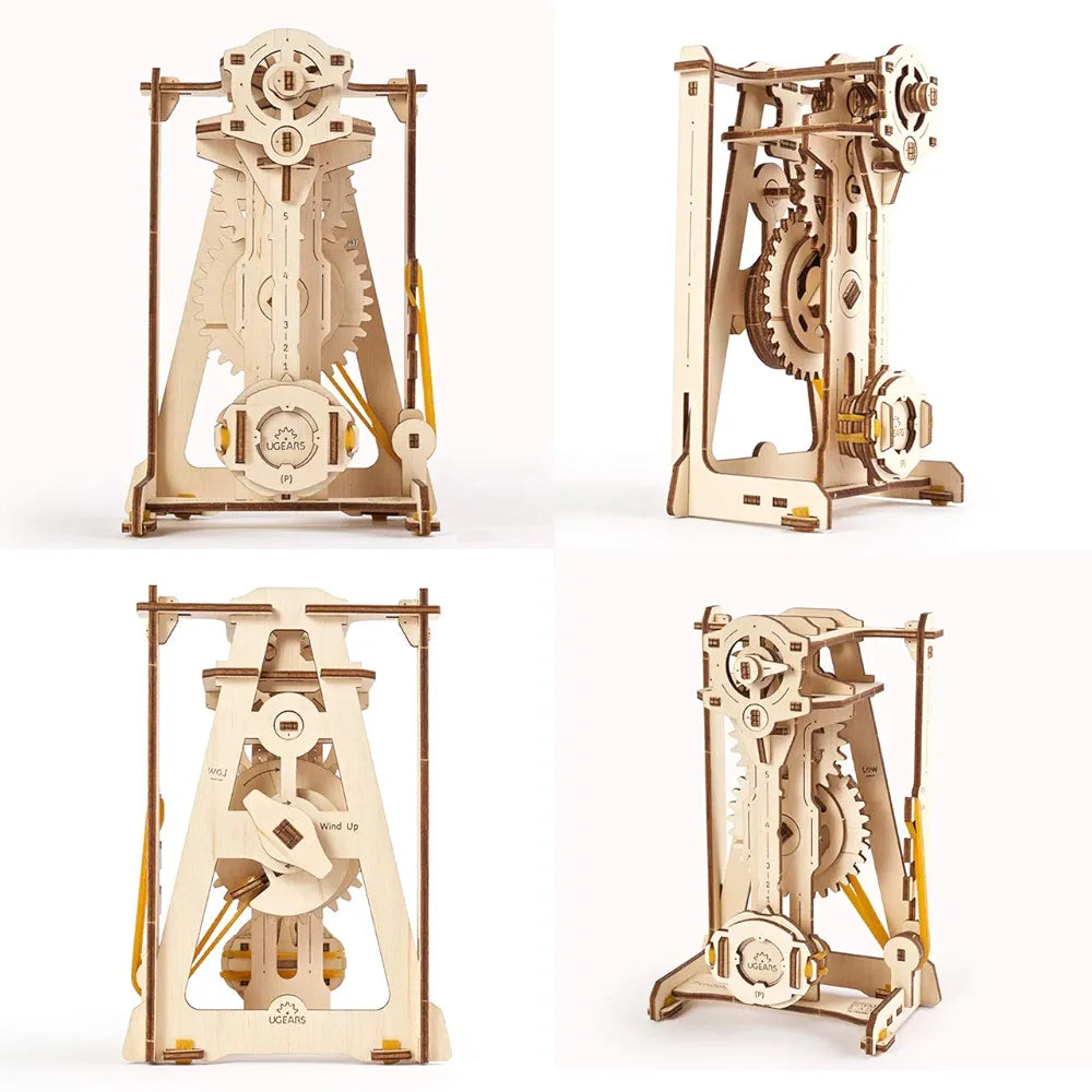 Ugears STEM Pendulum Model Kit - Creative Wooden Model Kits for Adults, Teens and Children - DIY Mechanical Science Kit for Self Assembly - Unique Educational and Engineering 3D Puzzles with App
