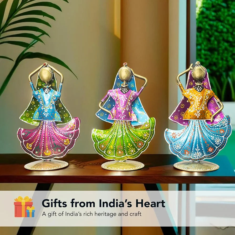 Ekhasa Nostrae Metal Show Pieces Rajasthani Dancers