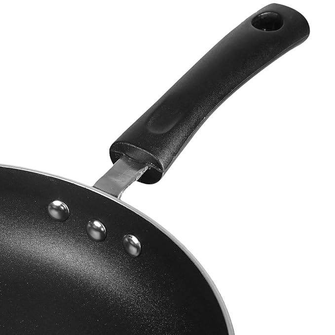 Vinod Zest Aluminium Non Stick Deep Frypan with Glass Lid - 26 cm | 3 Layer Ceramic Coating | 3 mm Extra Thick | Skillet Pan