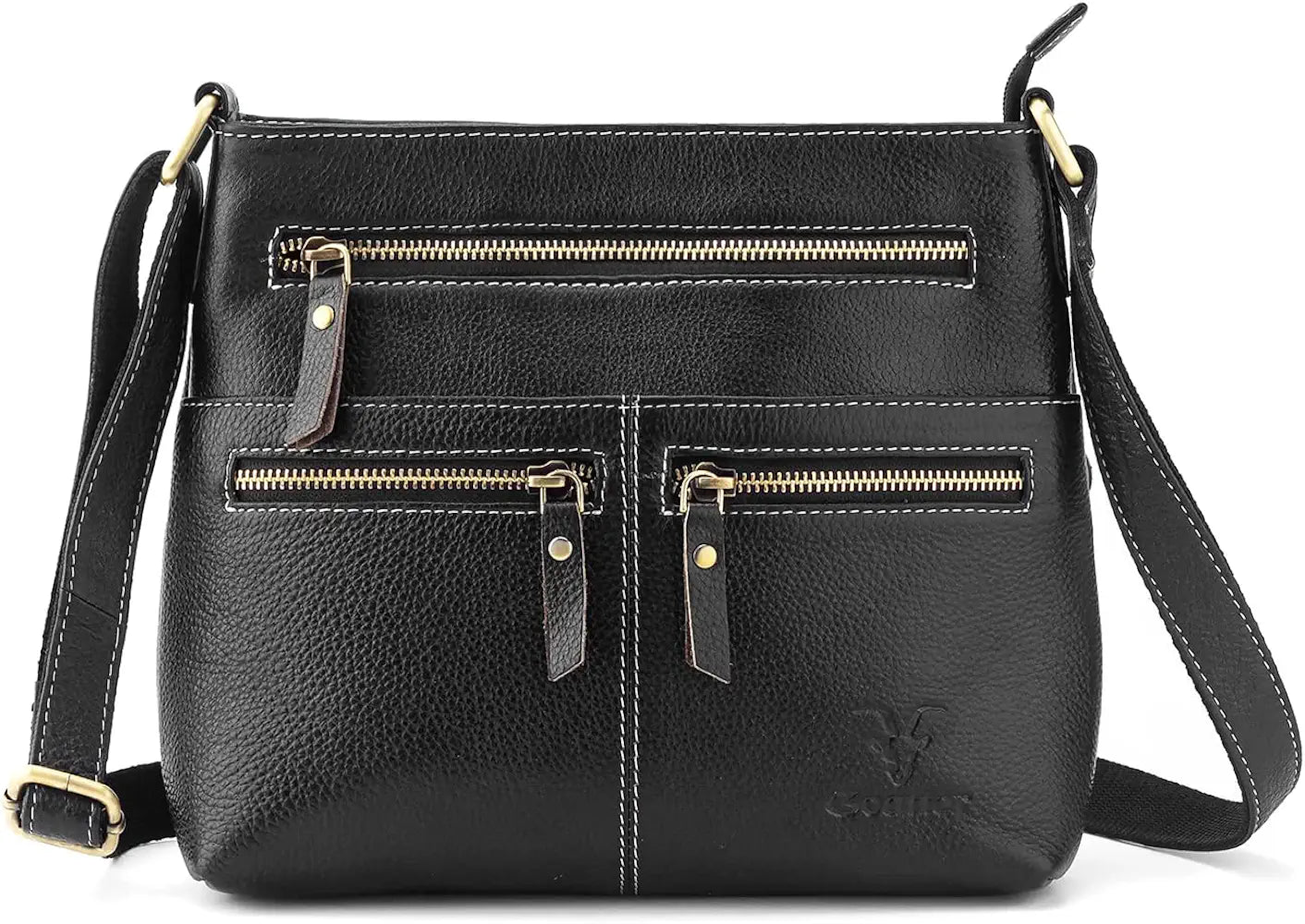 Goatter Genuine Soft Leather Multi Pocket 10