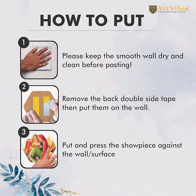 Artvibes Decorative Modern Wooden Wall Hanging Decoration for Home | Pack of 13 Pieces