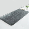 Luxe Home International Microfiber Bath Mat Super Soft Non Slip Vegas Rectangular Mats 60x90 cm Colour Grey