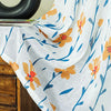 Homadorn Linen Sheer Printed Semi Transparent Curtains for Window Set of 2 Colour Yellow Sunshine