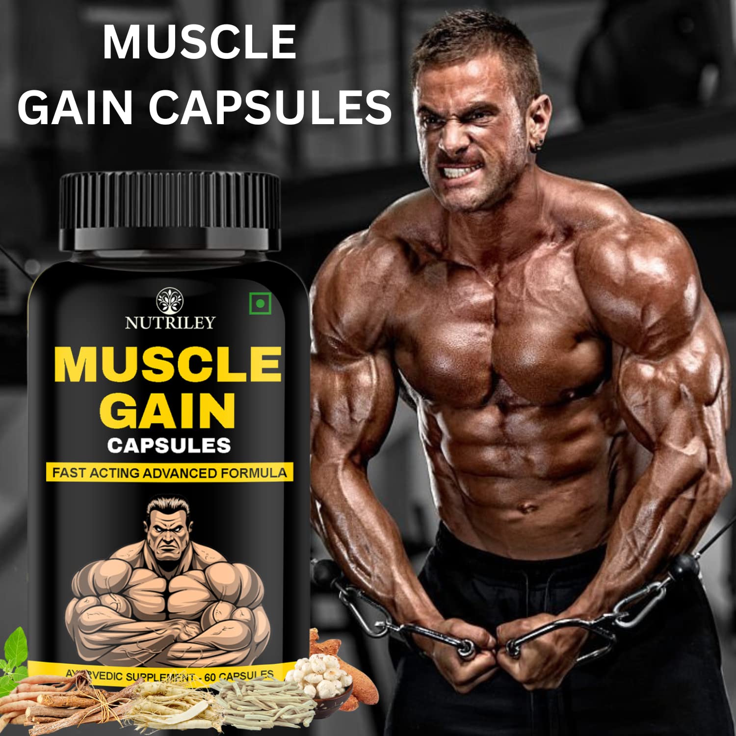 Nutriley Muscle Gainer - 60 caps