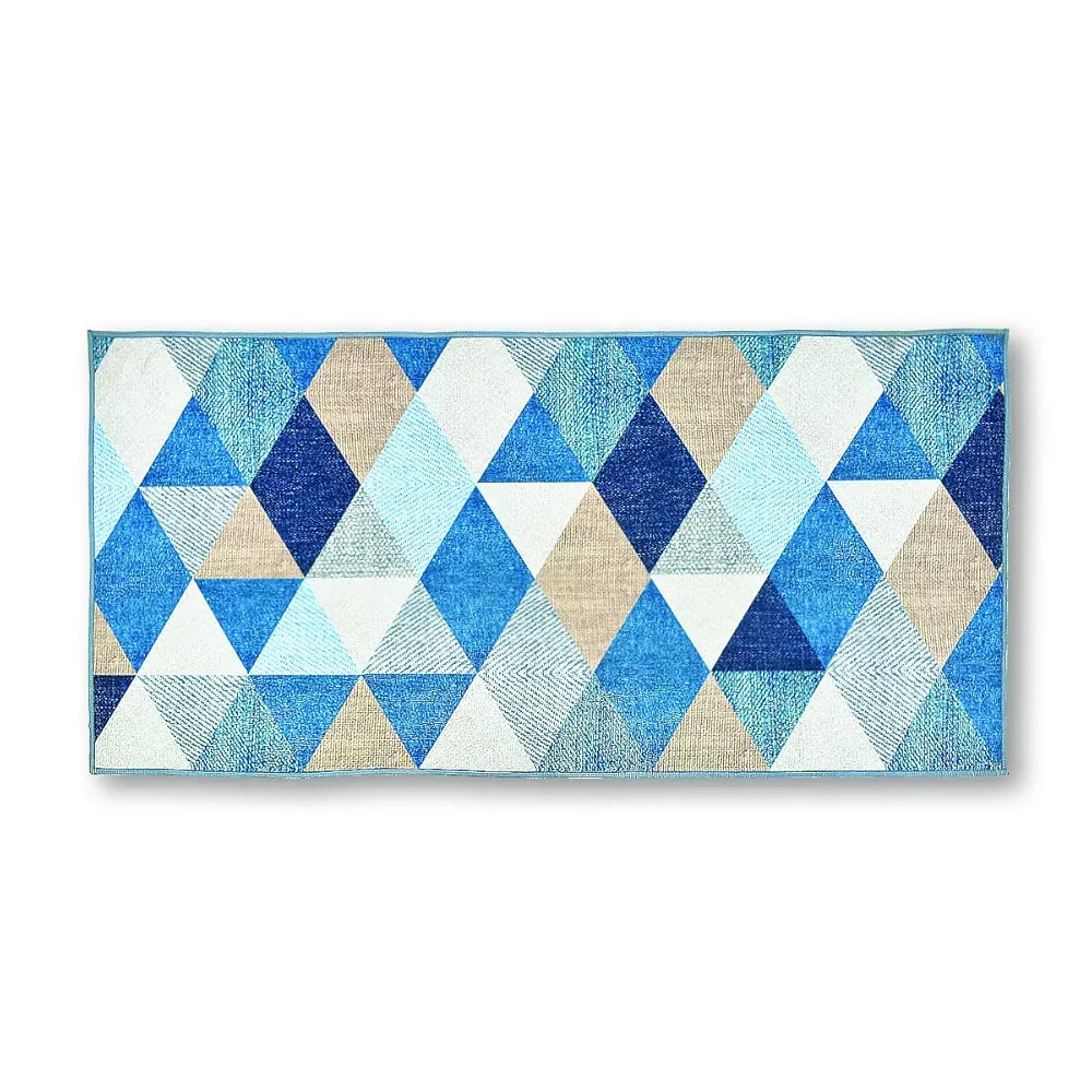 Ishro Home 3d Printed Bedside Runner Carpet Anti Skid For Home Kitchen Colour Crystals