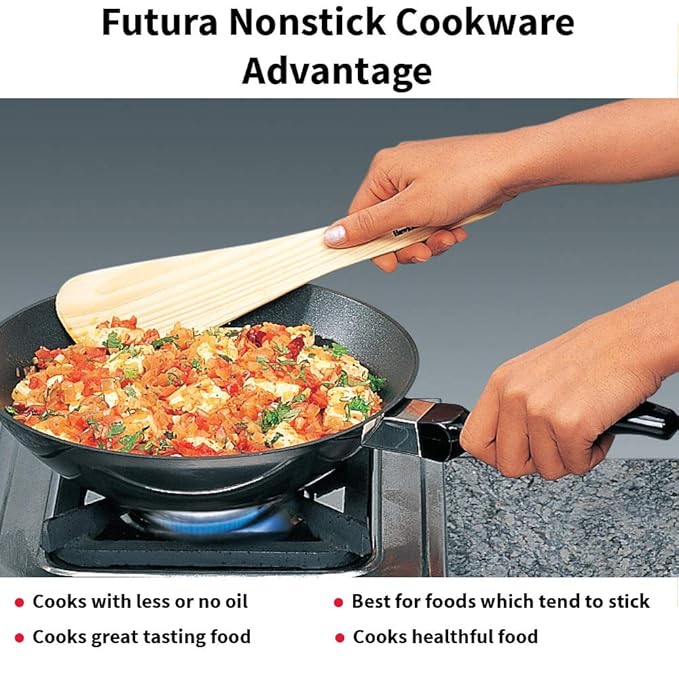 Futura Nonstick Stir-Fry Pan 2 L, 26 cm, 3.25 mm with Glass Lid